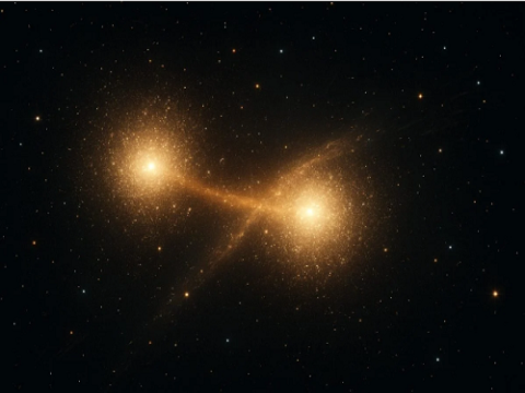Hubble ghi lại cảnh va chạm ngôi sao trong thiên hà lùn