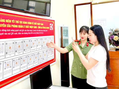 Chuyển đổi số trong quản lý xuất, nhập cảnh