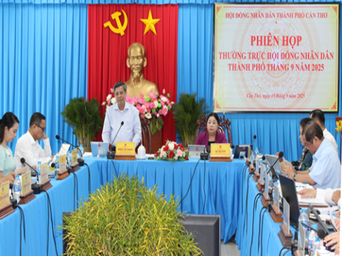 Thường trực Hội đồng nhân dân thành phố tổ chức phiên họp Thường trực HĐND thành phố tháng 9 năm 2025