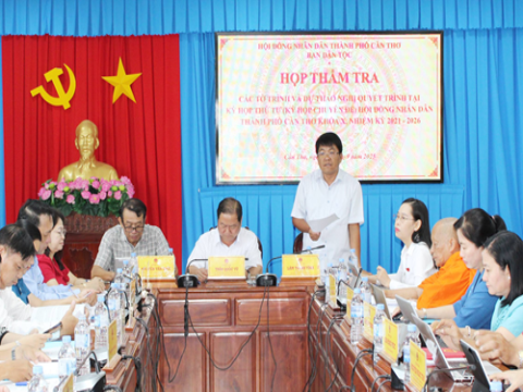 Ban Dân tộc thẩm tra dự thảo nghị quyết trình tại Kỳ họp thứ Tư (kỳ họp chuyên đề) HĐND thành phố