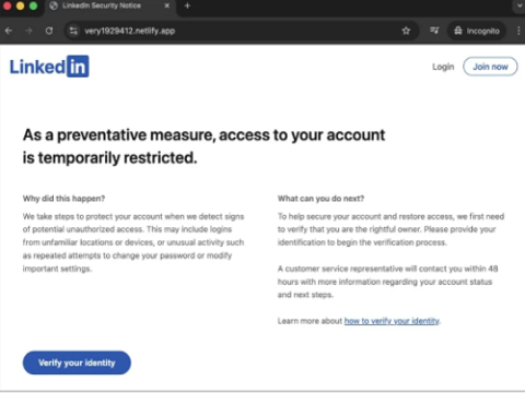 Chiêu trò trả lời bình luận trên LinkedIn được sử dụng trong các hành vi lừa đảo mới