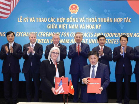 Vietjet ký các thỏa thuận hợp tác chiến lược trị giá 6,3 tỷ USD với các đối tác Mỹ