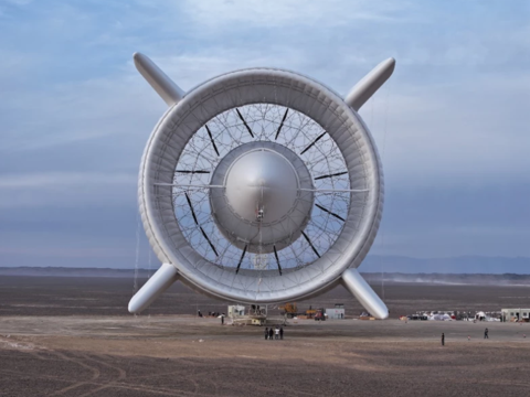 Linyi Yunchuan hợp tác Đại học Thanh Hoa thử nghiệm khí cầu phát điện gió tầm cao S2000