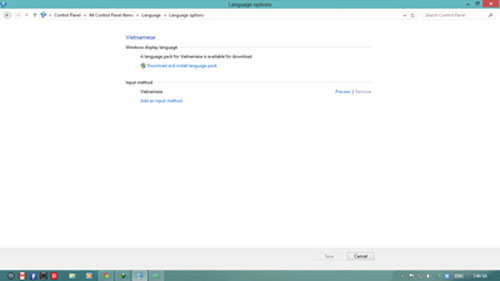 Cực dễ để Việt h&oacute;a Windows 8