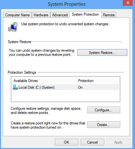 C&aacute;ch sao lưu hệ thống tr&ecirc;n Windows 8