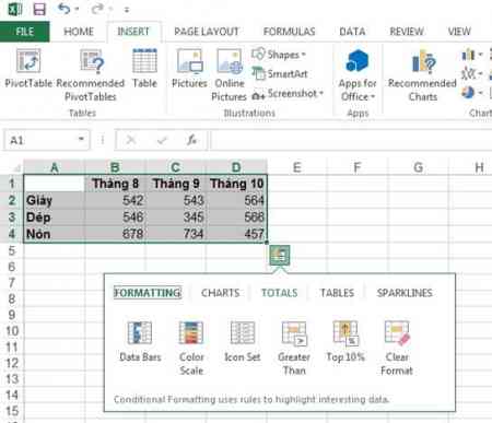 8 tính năng tốt nhất trên Excel 2013
