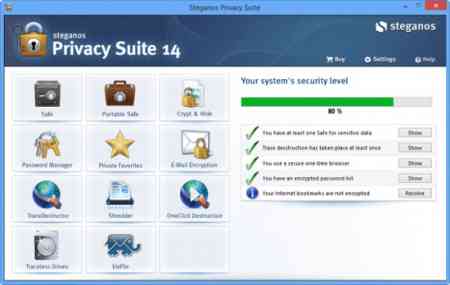 Miễn phí bản quyền Steganos Privacy Suite 14
