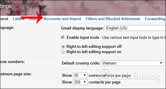 Thiết lập tài khoản Gmail