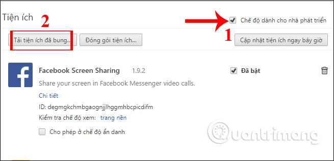 Tiện ích Chrome cho nhà phát triển