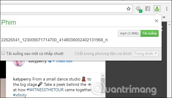 Tải video trên Instagram