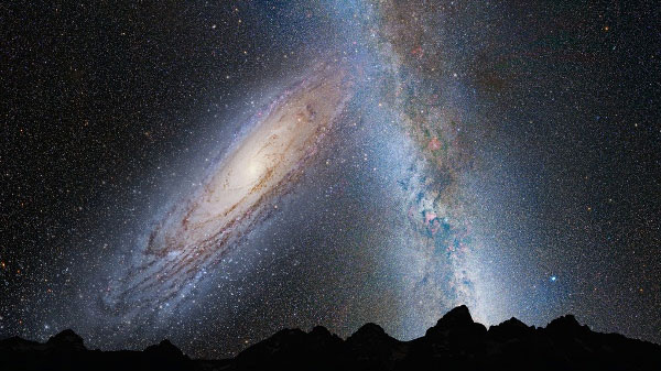 Dải Ngân Hà của chúng ta sẽ dần dần kết hợp với thiên hà Andromeda trong vòng hàng tỷ năm tới. Bộ ảnh vũ trụ tuyệt đẹp của NASA